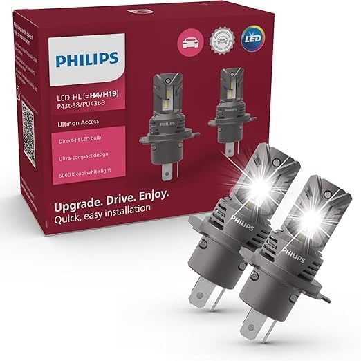 PHILIPS H4 LED X-tremeUltinon 6000K 2個入り Amazon | フィリップス 自動車用バルブ&ライト LED ヘッドライト